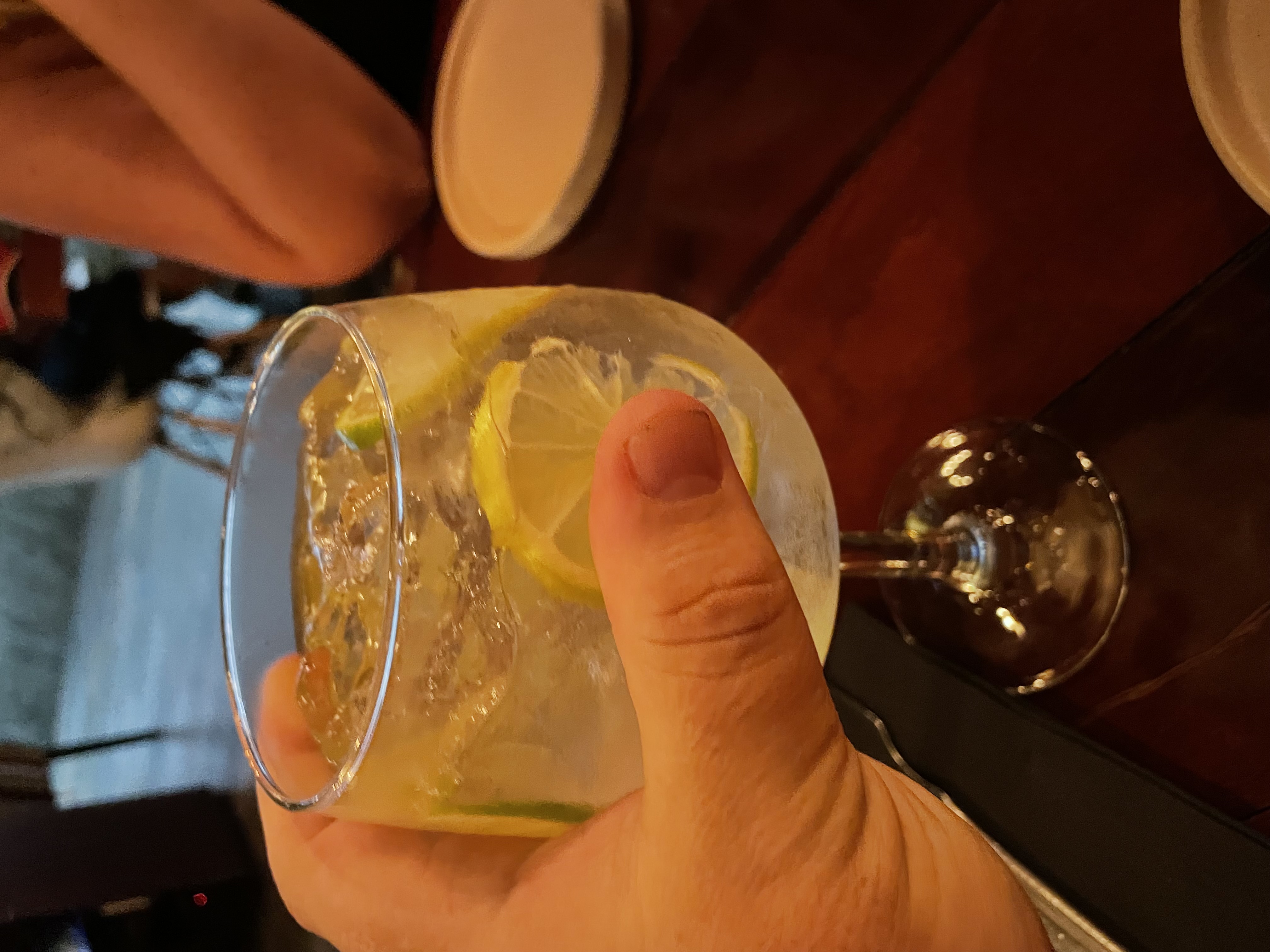 Cocktail at Brutto restaurant, San Francisco, Panama City